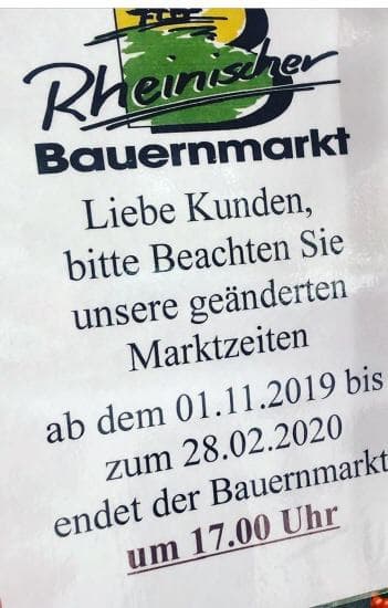 Bauernmarkt am Friedensplätzchen, Winter 2019