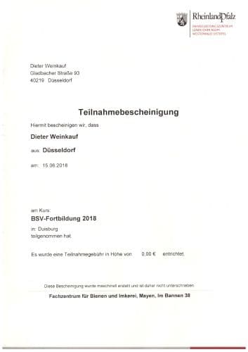 BSV-Weiterbildung am Institut für Bienen und Imkerei Mayen